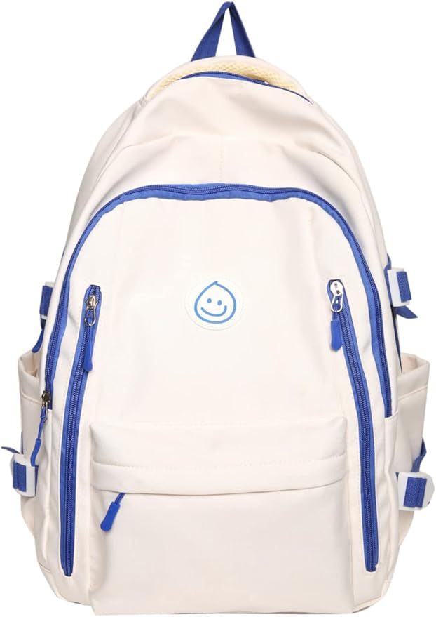 Smiley Waterproof School Backpack