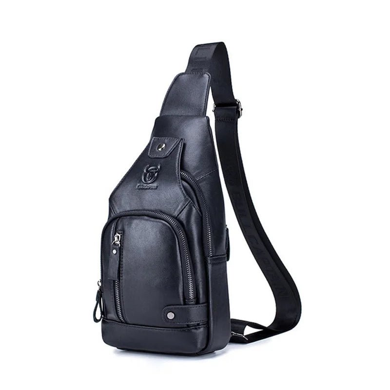 Genuine Leather Crossbody USB Bag - More than a backpack