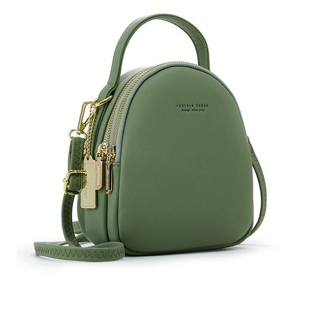 Soft Faux-Leather Mini Backpack - More than a backpack