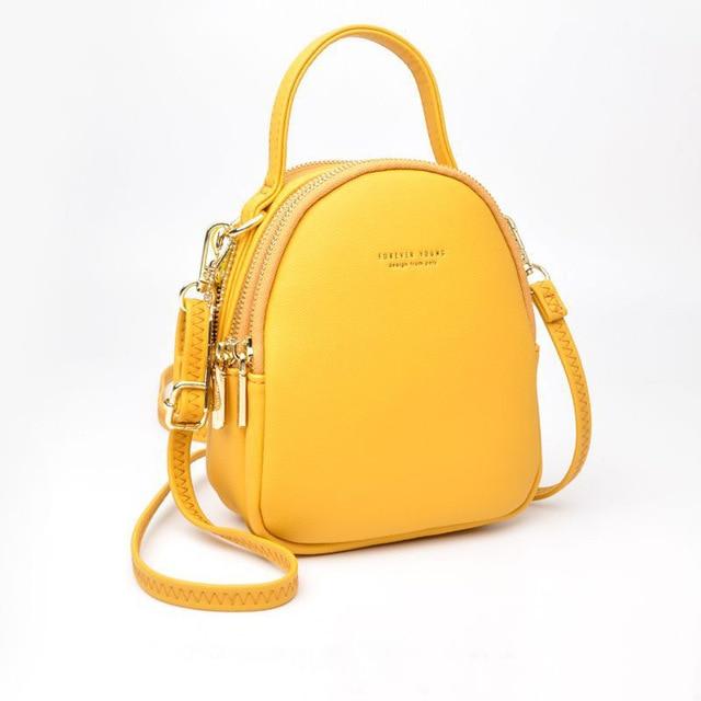 Soft Faux-Leather Mini Backpack - More than a backpack