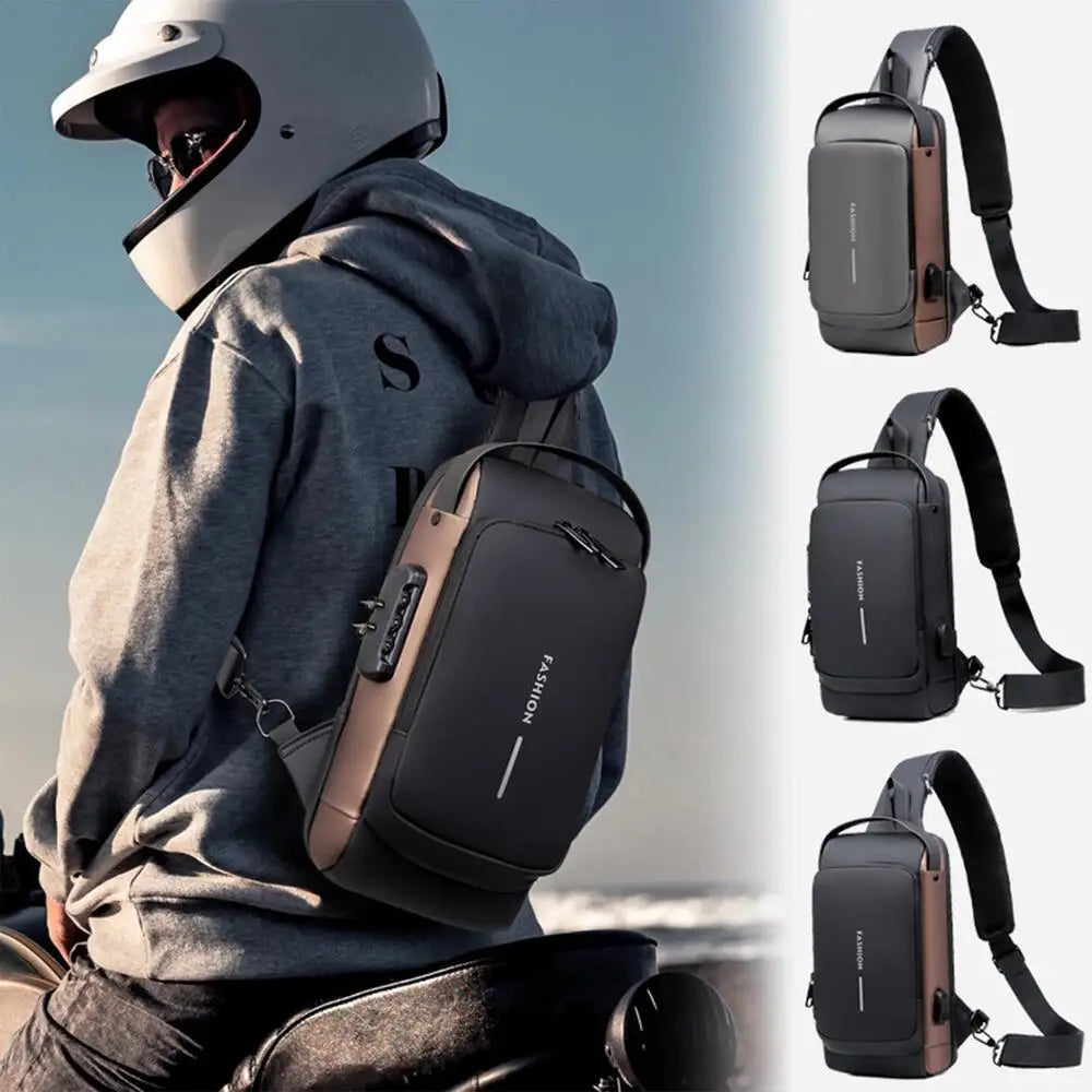 VaultRide Anti-Theft Waterproof Crossbody Bag