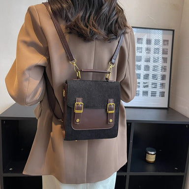 Small Vintage Corduroy Backpack - More than a backpack