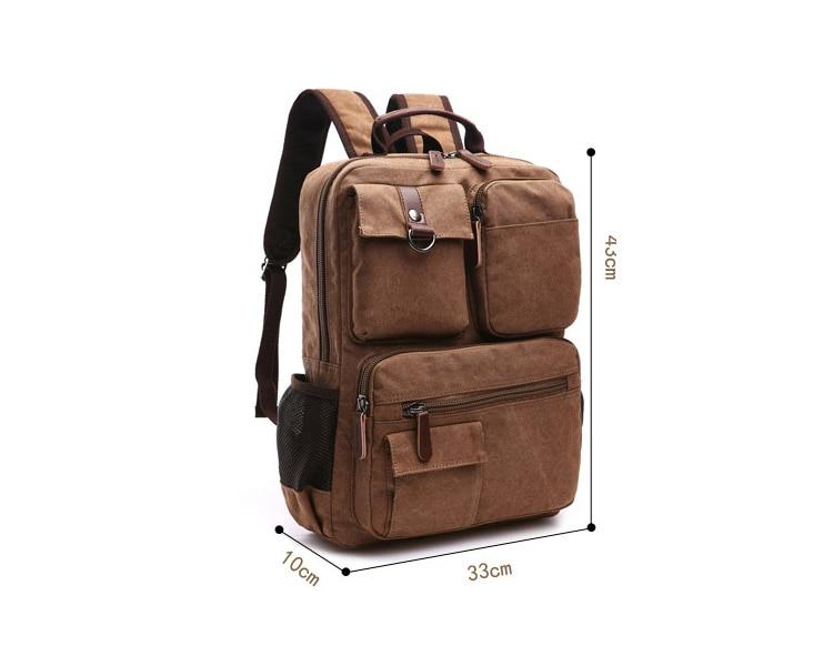 Large Canvas Laptop Backpack - More than a backpack