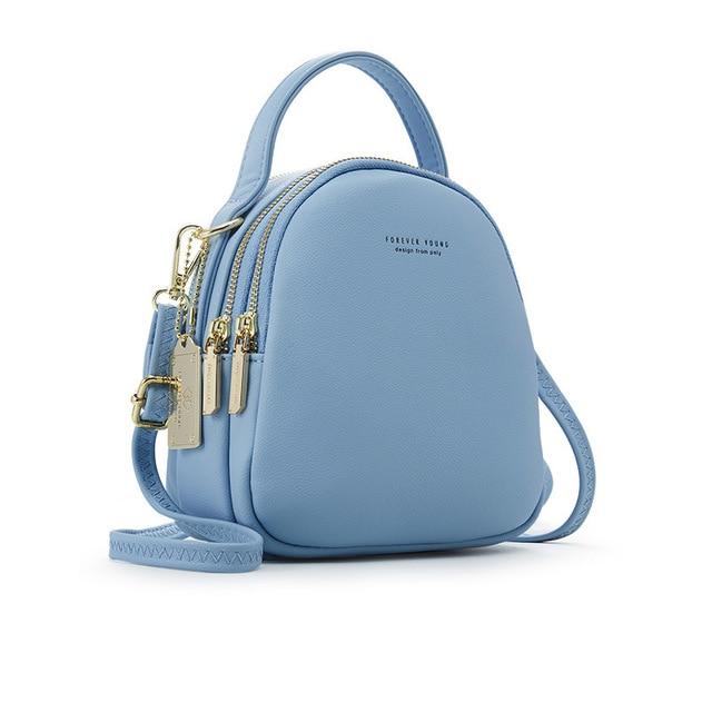 Mini shop blue backpack