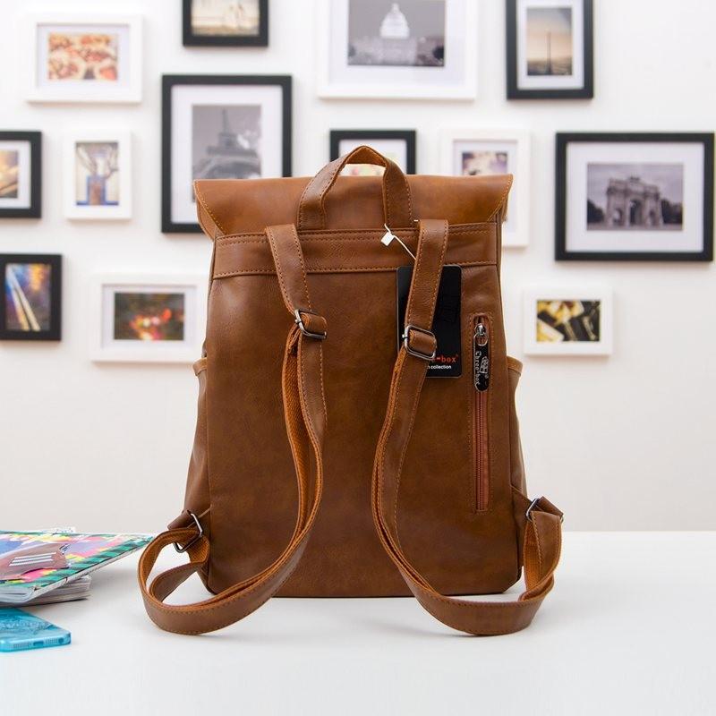 'The Vintage Traveler' - Faux Leather Backpack - More than a backpack