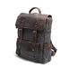 Vintage Leather & Canvas Backpack - More than a backpack